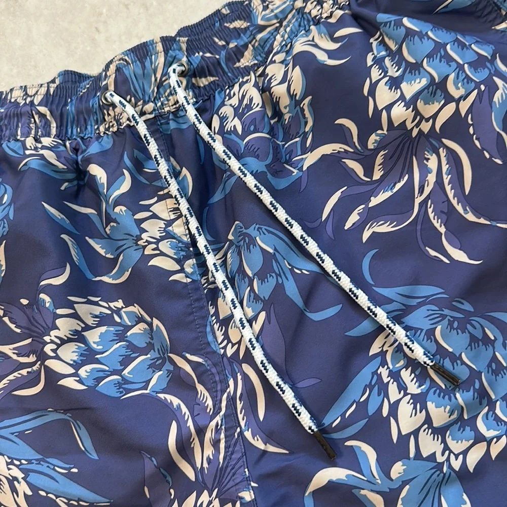 Brooks‎ Brothers Blue Pineapple Swim Trunks